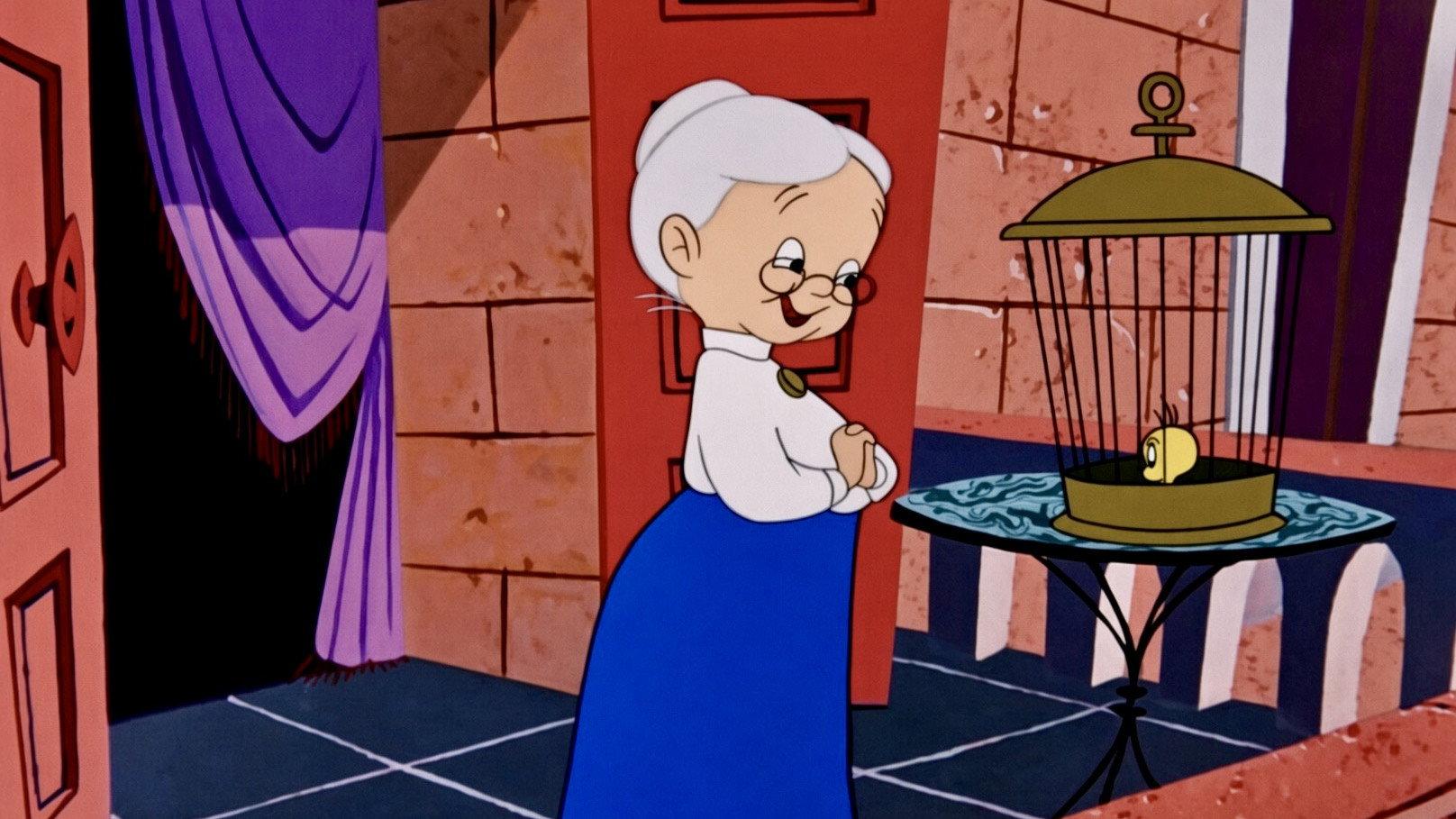 A Pizza Tweety-Pie 1958 movie scene