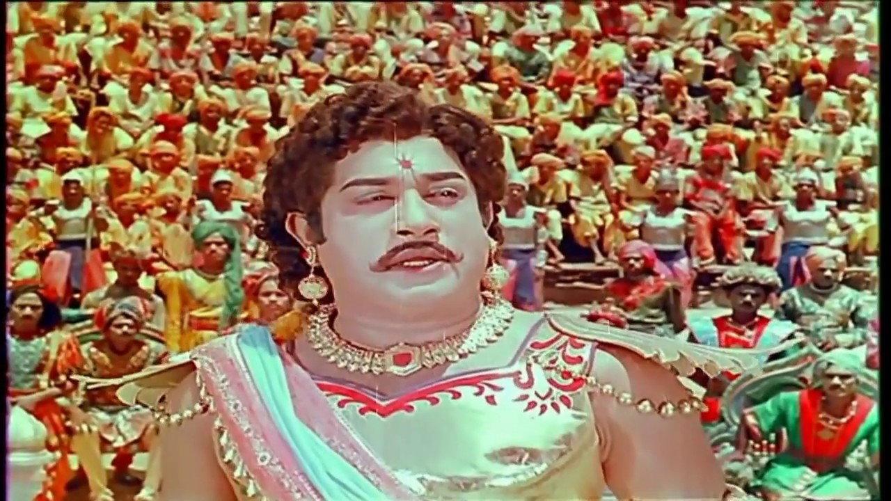 Karnan 1964 movie scene