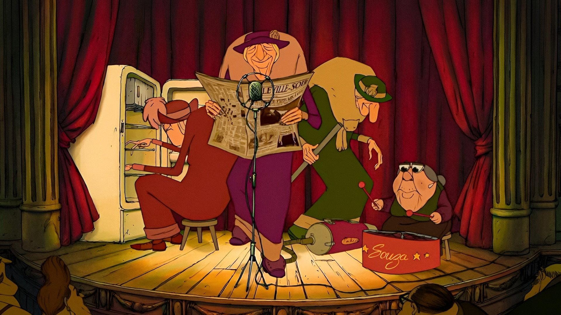 The Triplets of Belleville 2003 movie scene