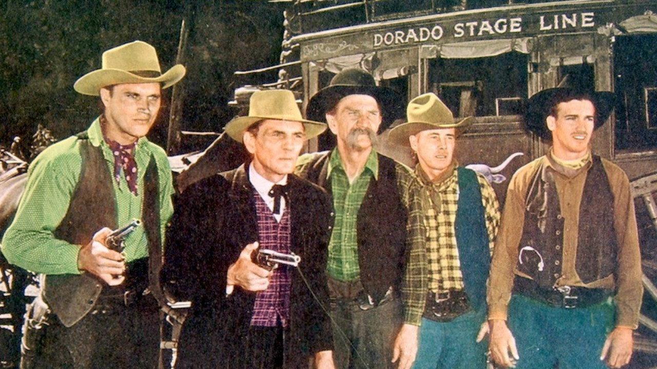 Great Stagecoach Robbery 1945 movie scene