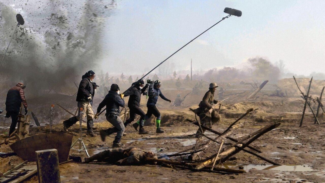 Making All Quiet on the Western Front 2022 movie scene