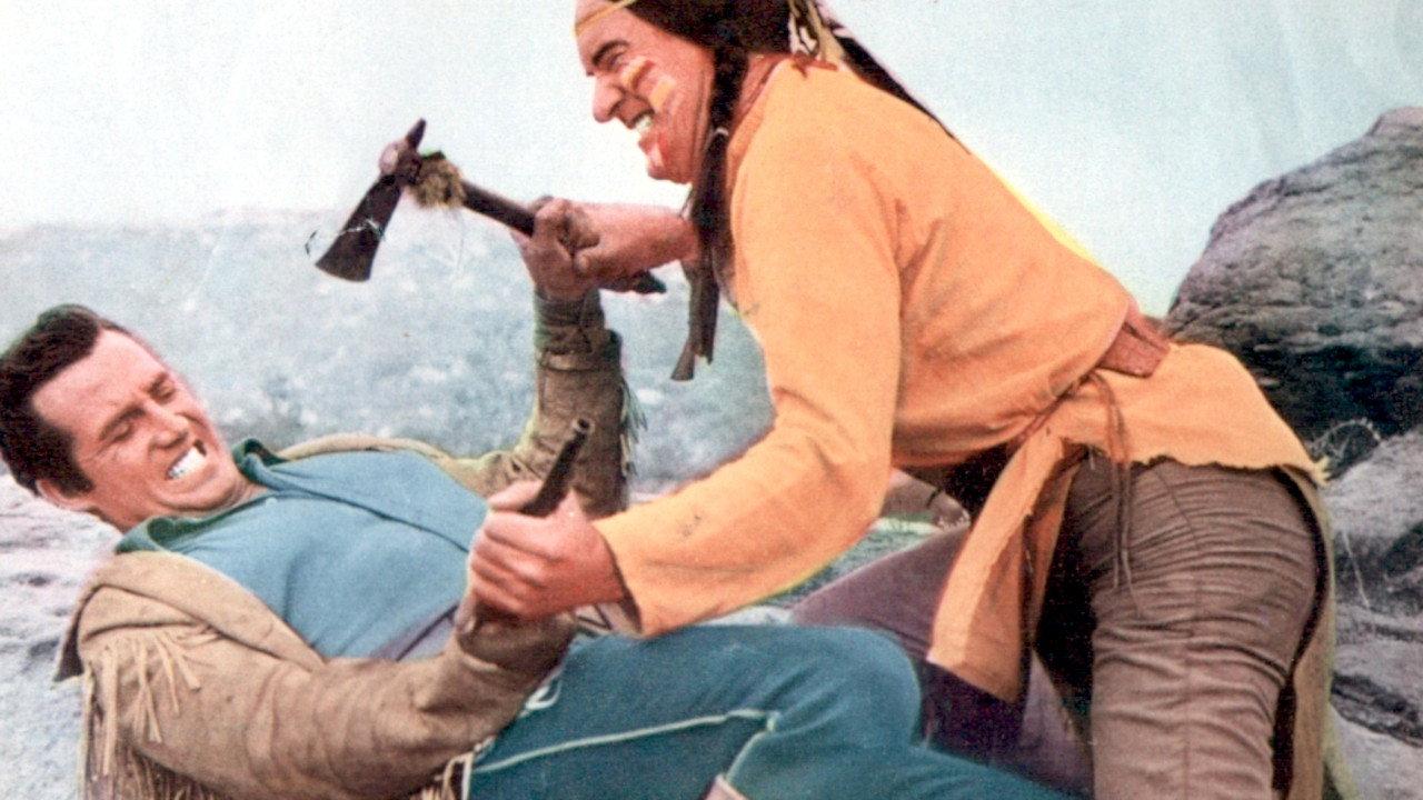 The Rawhide Trail 1958 movie scene