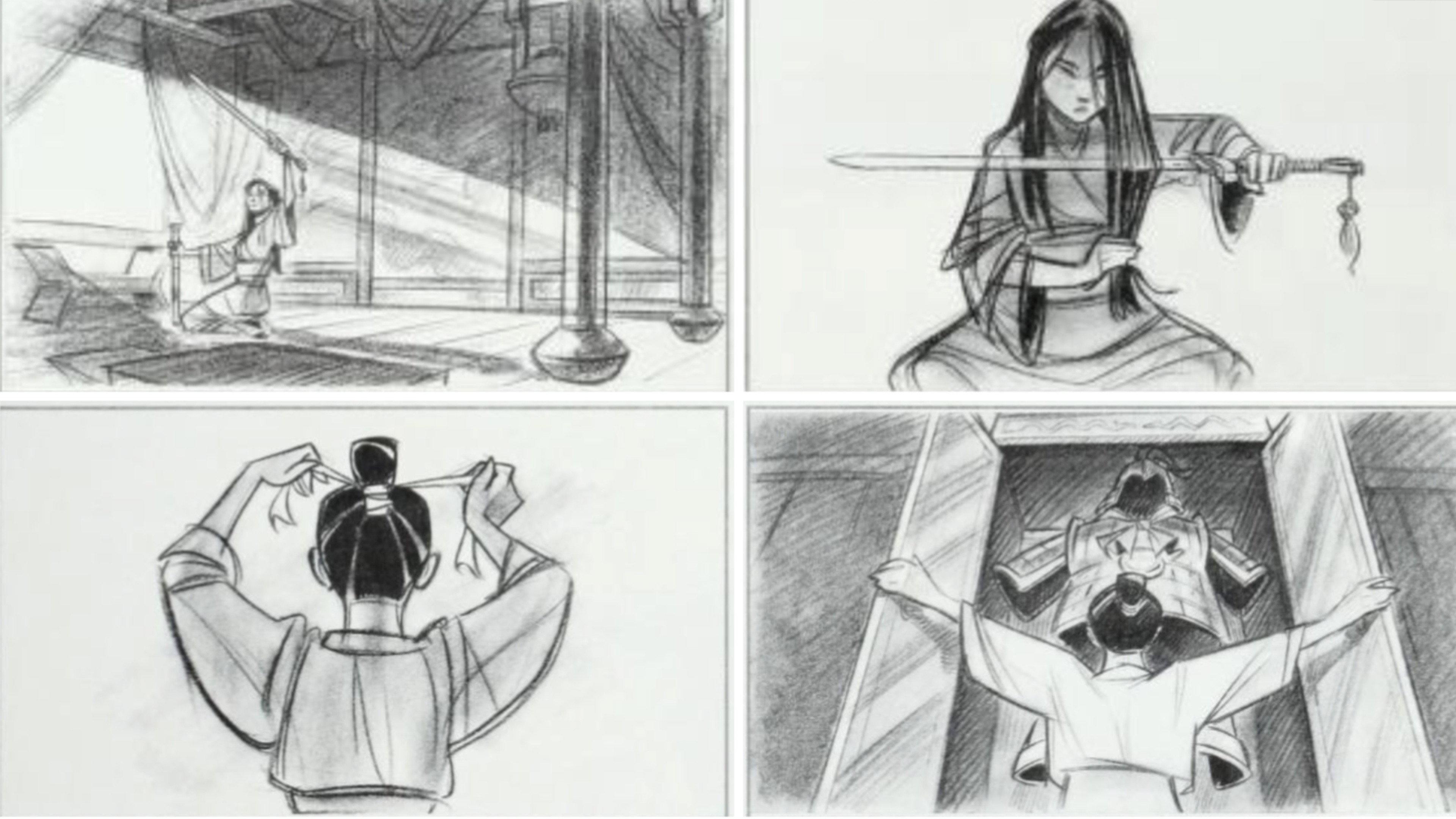 From Legend To Life: The Making of Mulan 1998 movie scene