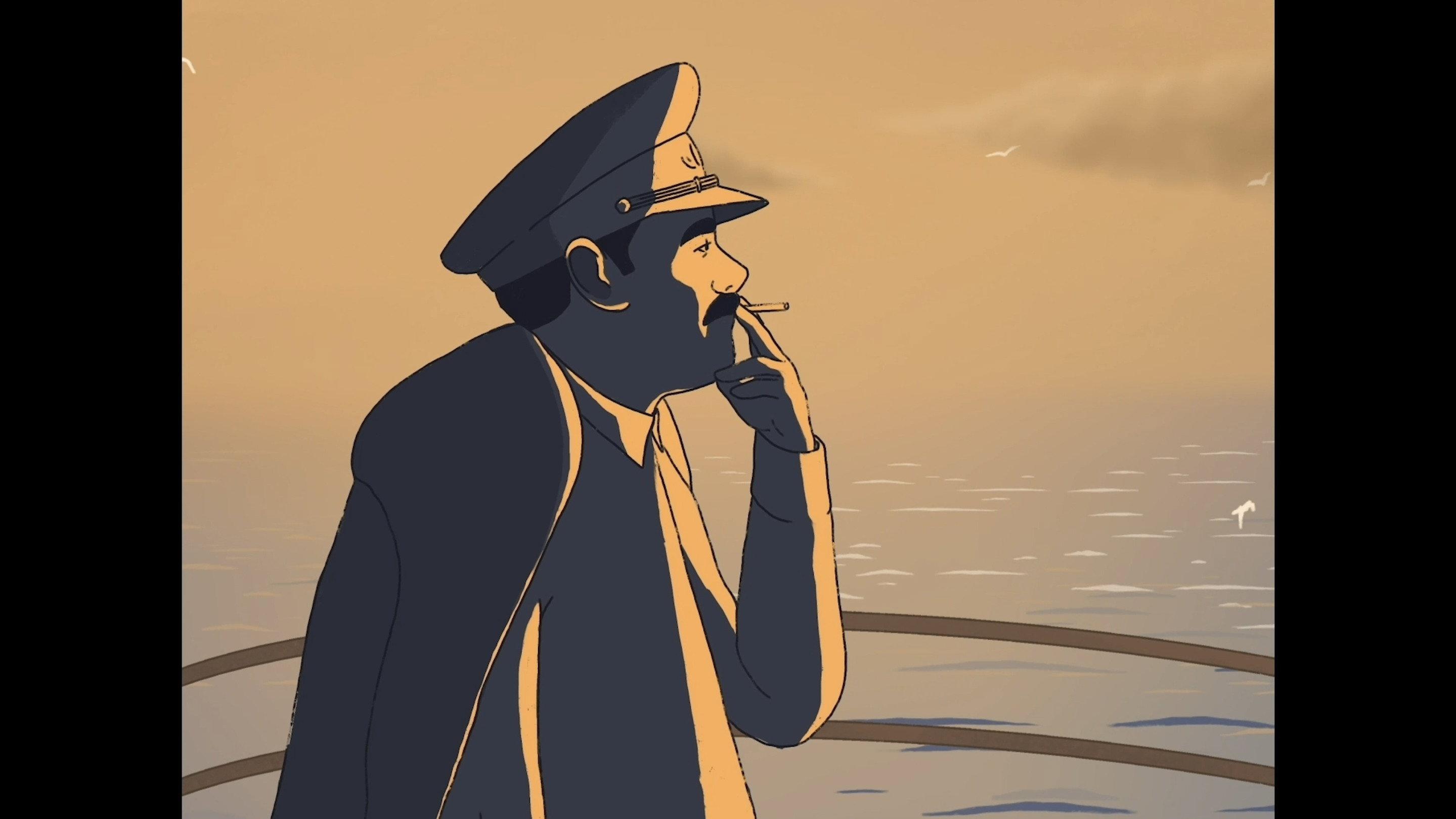 The Captain and the Caspian Sea 2026 movie scene