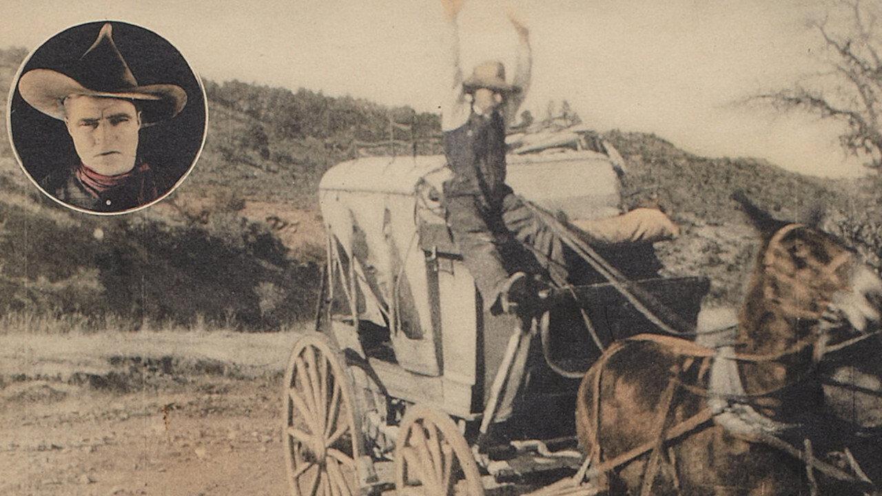 The Stagecoach Driver and the Girl 1915 movie scene