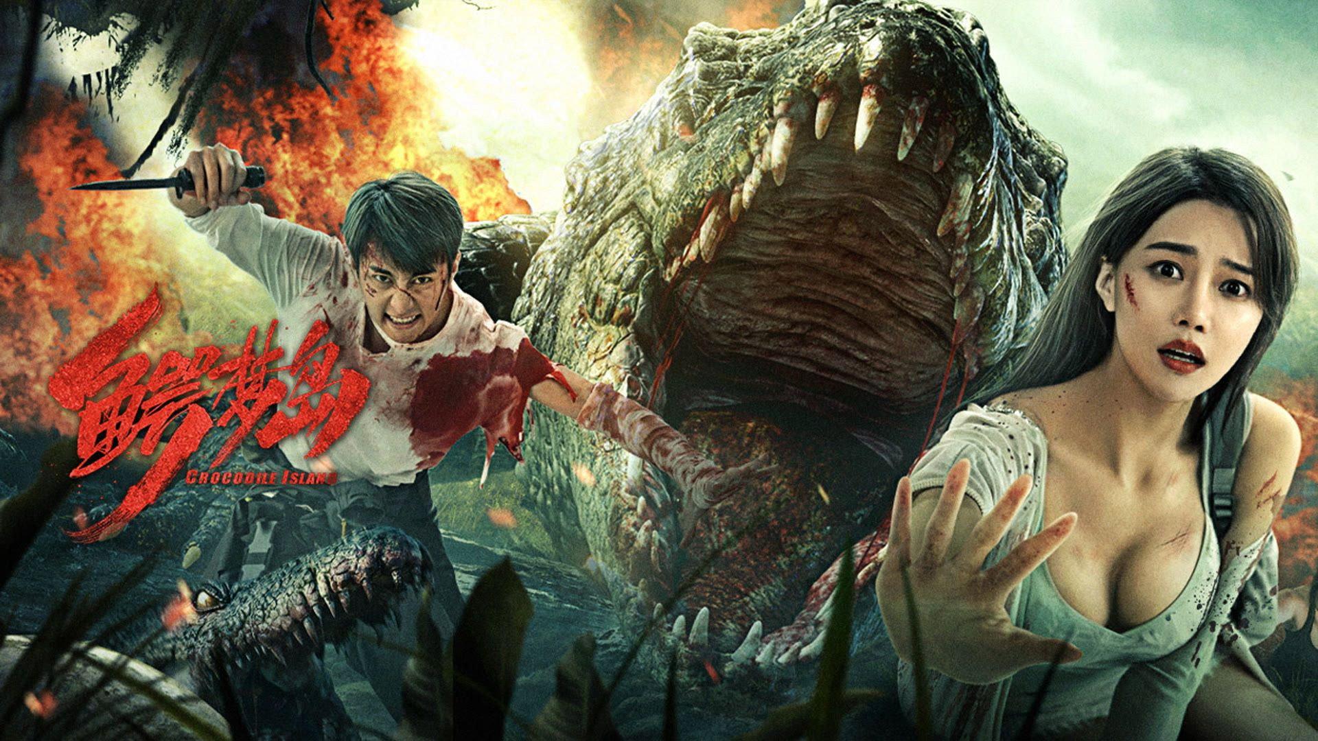 Crocodile Island 2023 movie scene