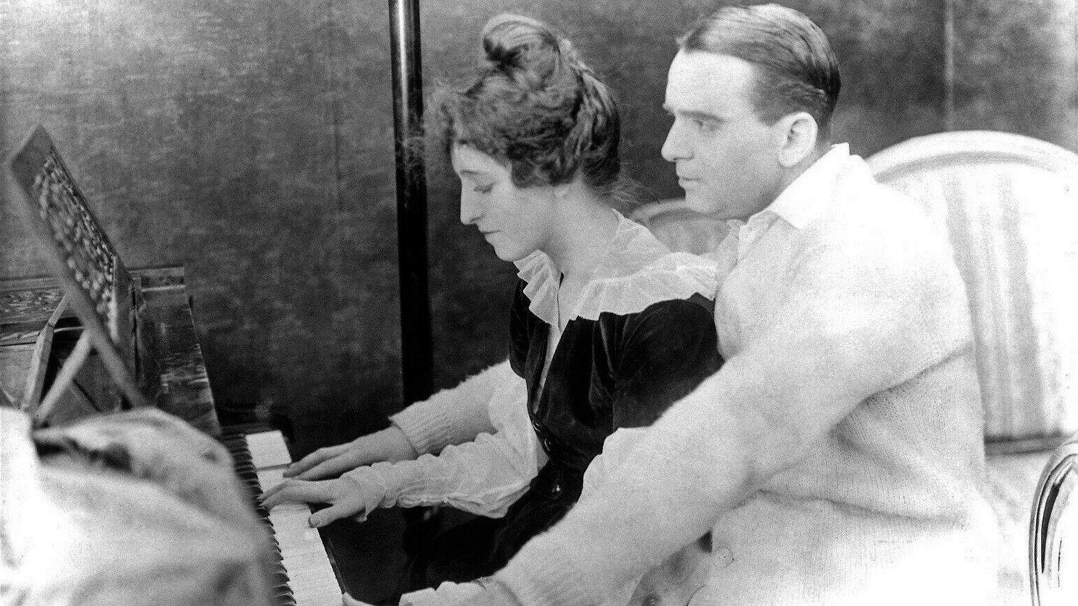 The Habit of Happiness 1916 movie scene