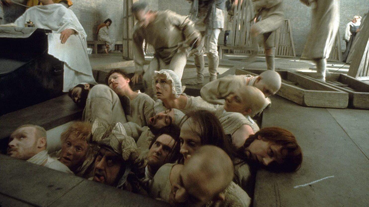 The Persecution and Assassination of Jean-Paul Marat as Performed by the Inmates of the Asylum of Charenton Under the Direction of the Marquis de Sade 1967 movie scene