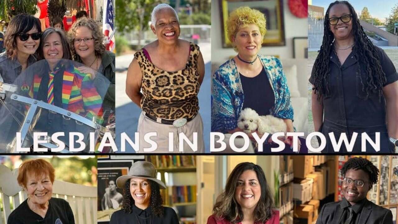 Lesbians in Boystown 2025 movie scene