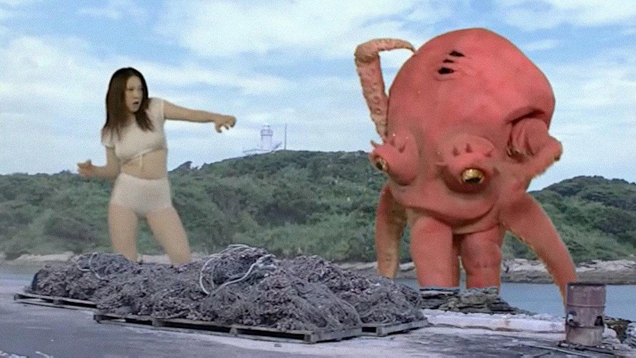 Giant Woman vs. Big Octopus 2011 movie scene