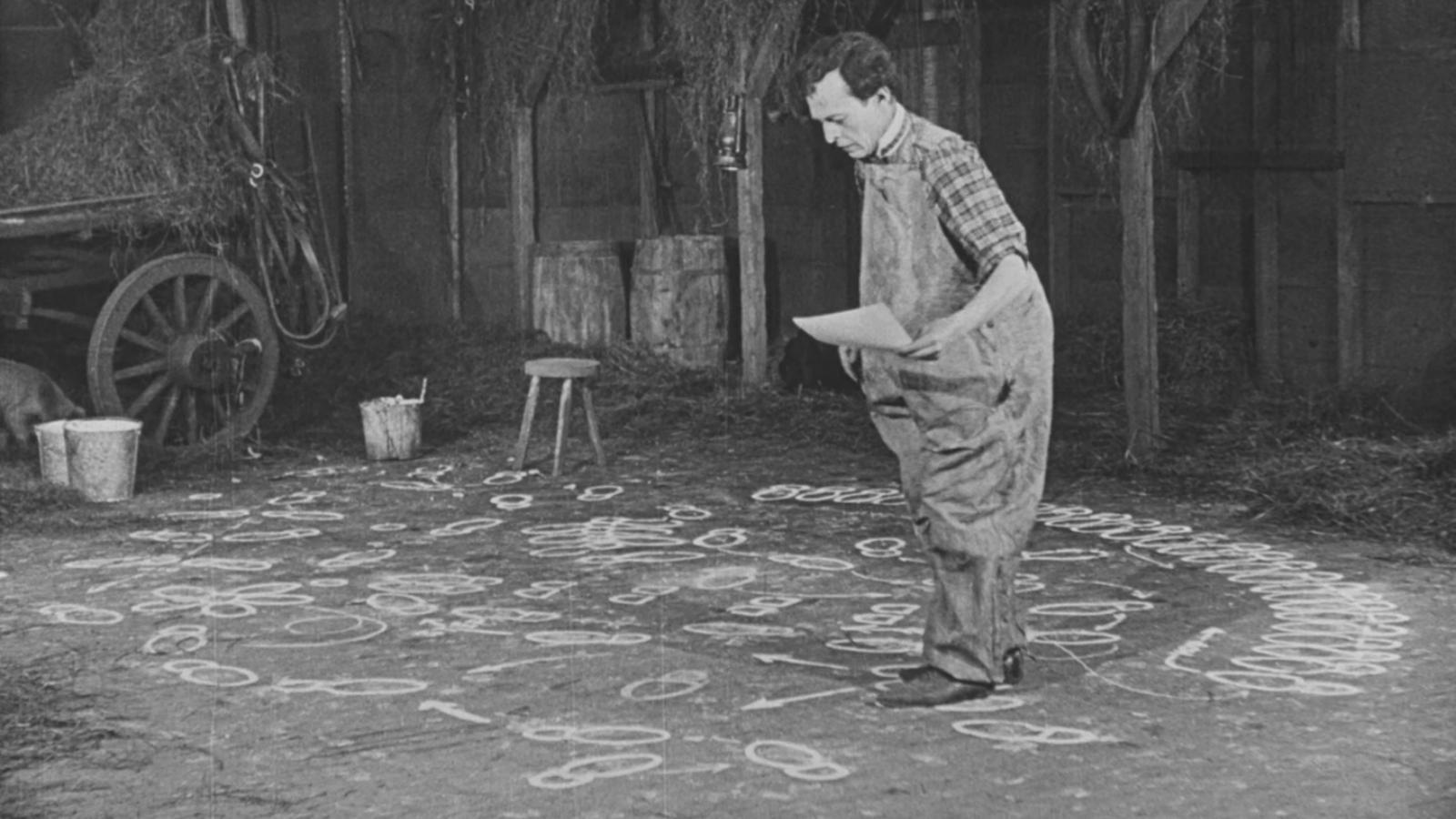 Fatal Footsteps 1926 movie scene