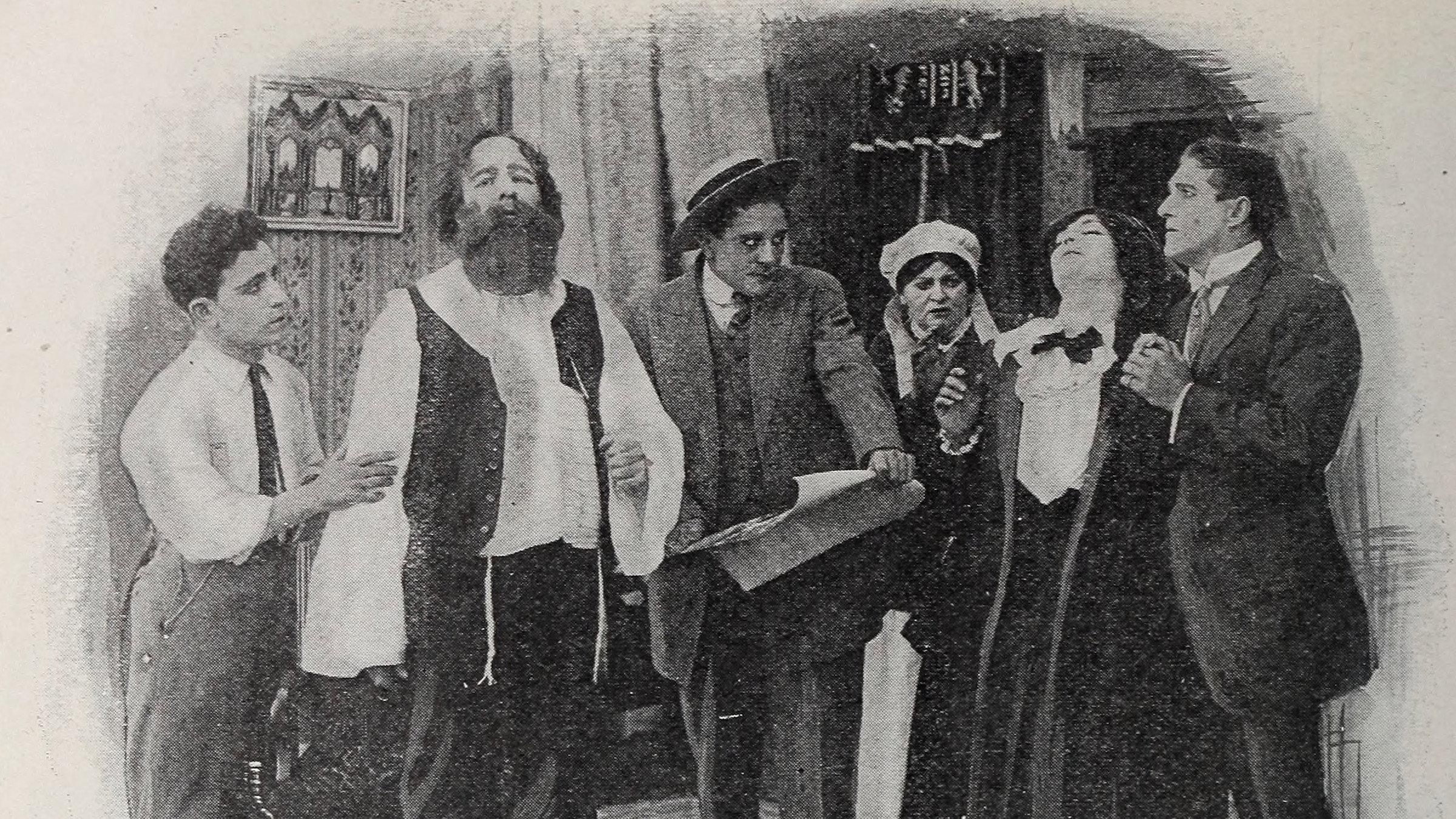 The Jew's Christmas 1913 movie scene