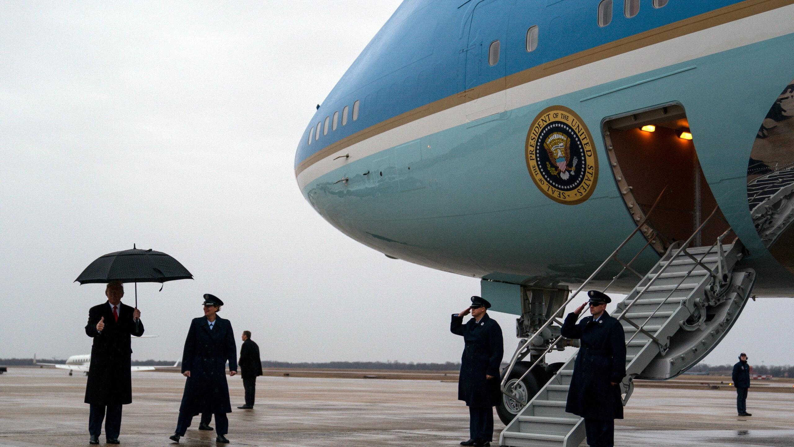 Aboard Air Force One 2020 movie scene