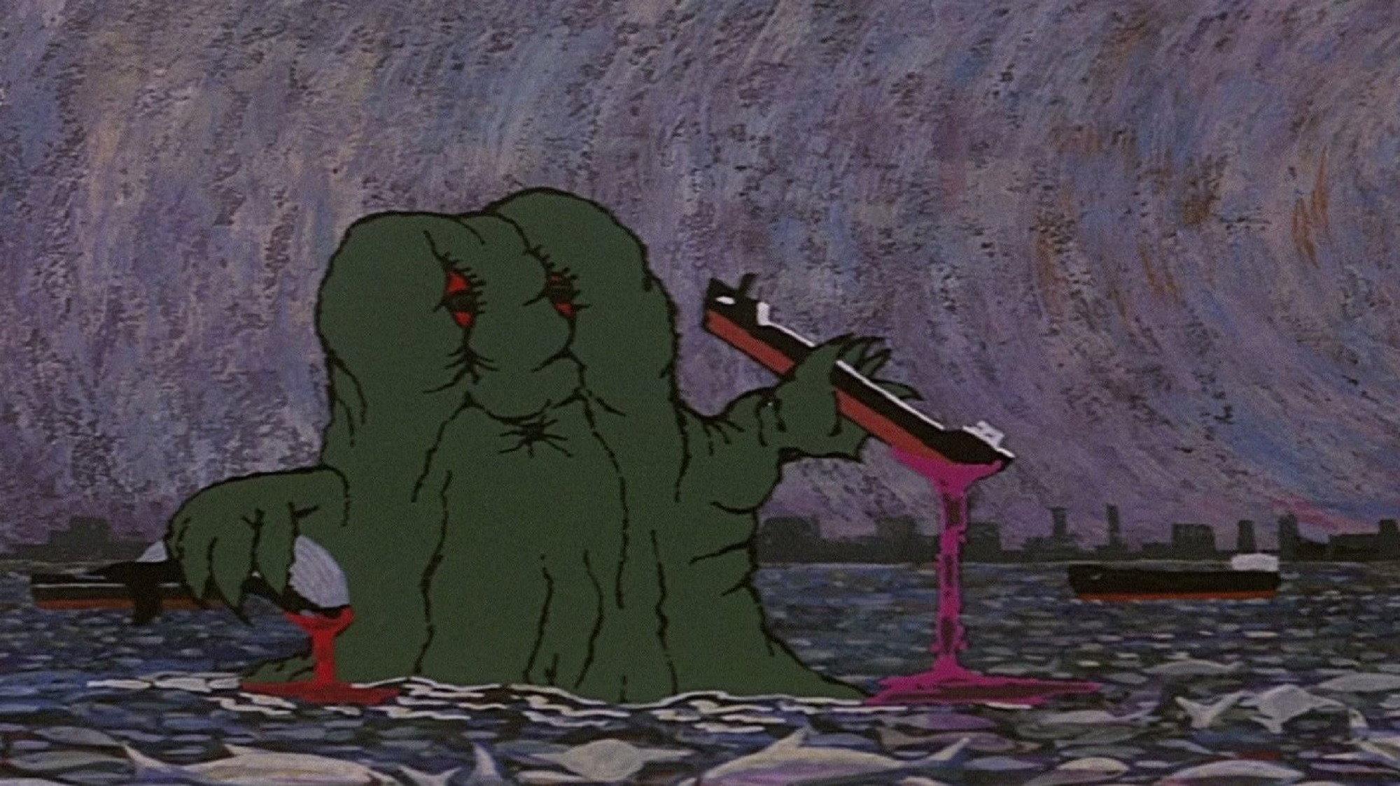 Godzilla vs. Hedorah 1971 movie scene