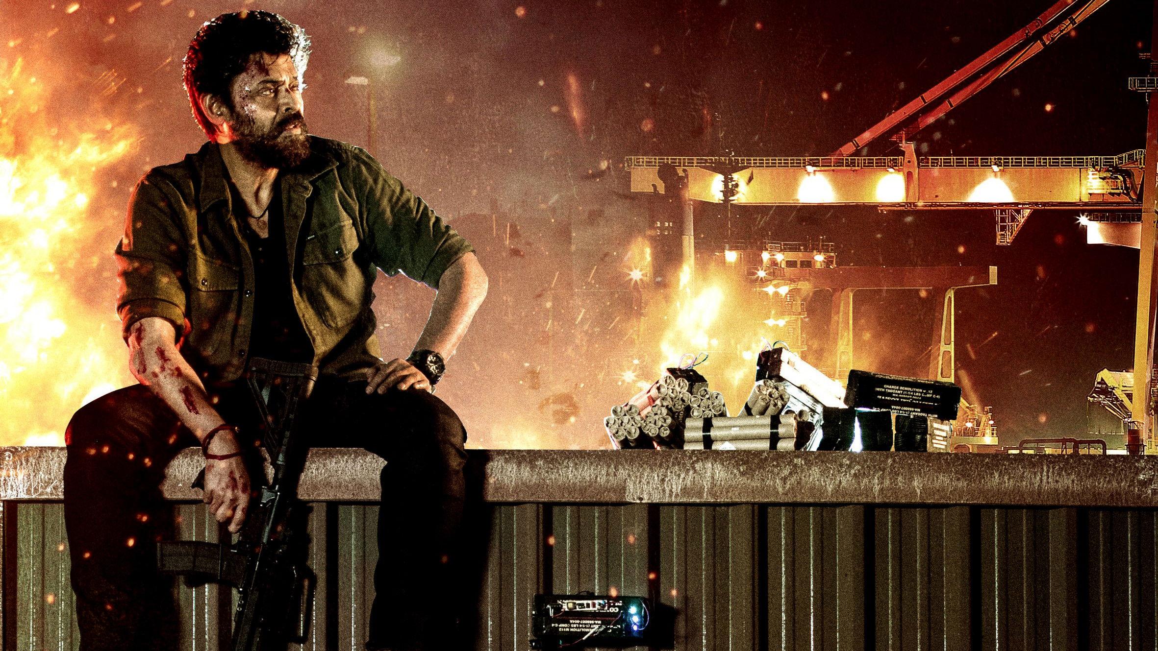 Saindhav 2024 movie scene
