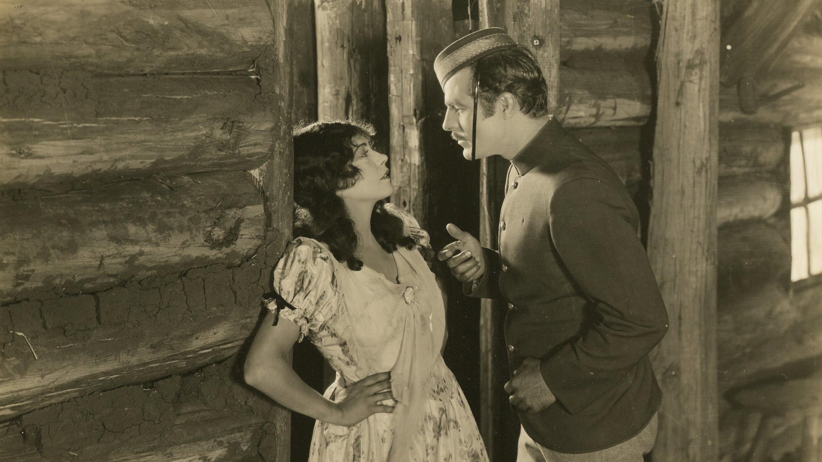 The Flaming Forest 1926 movie scene