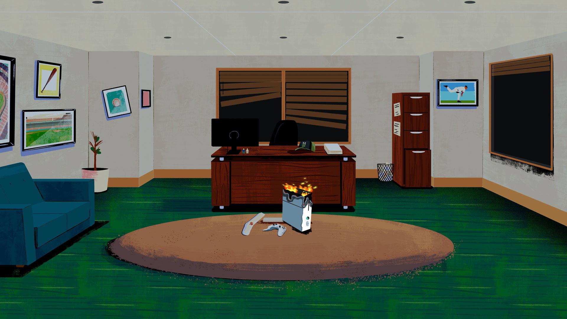 Curt Schilling's Imperfect Game 2023 movie scene
