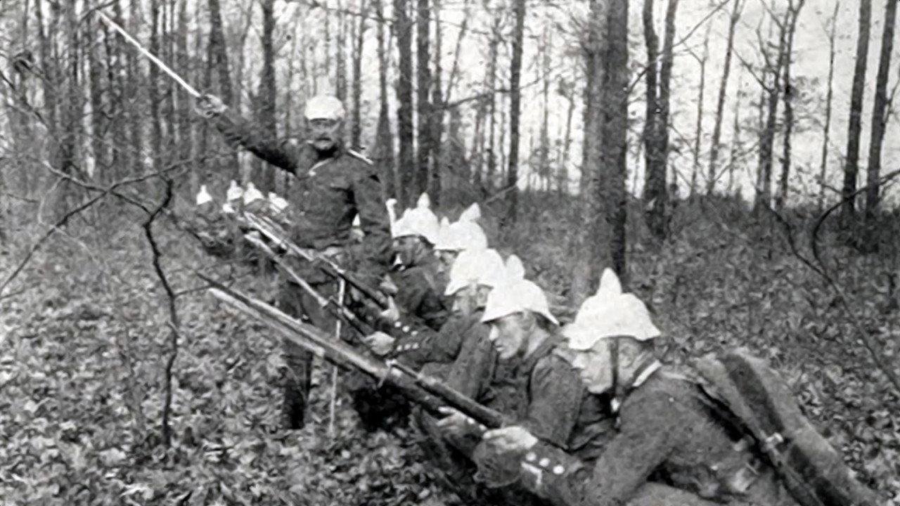 The Crimson Wing 1915 movie scene