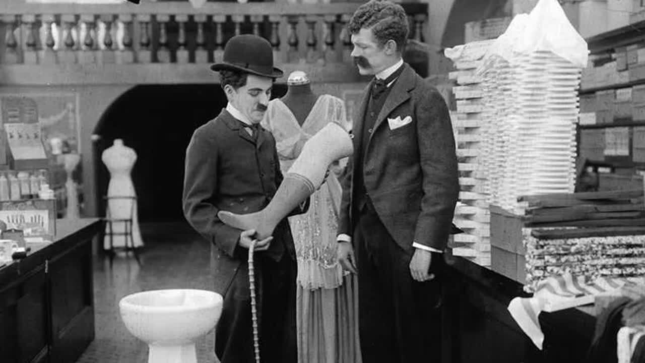 The Floorwalker 1916 movie scene