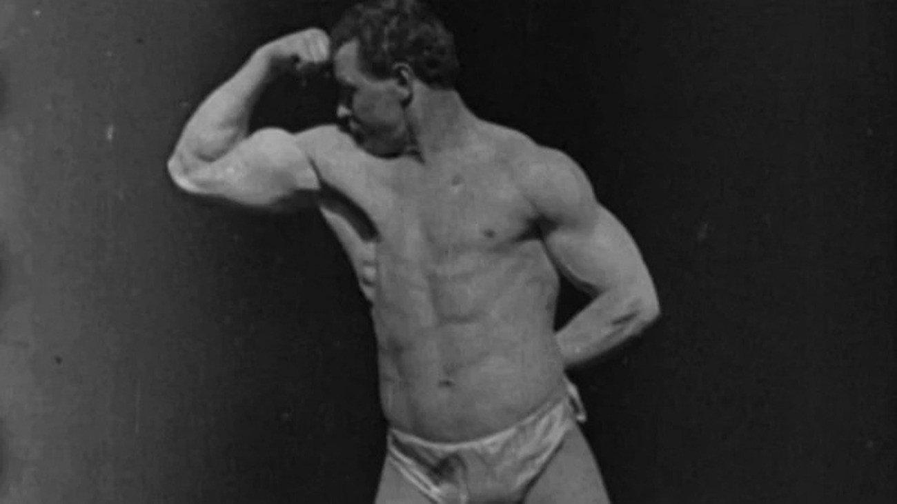 Sandow: The Strong Man 1894 movie scene