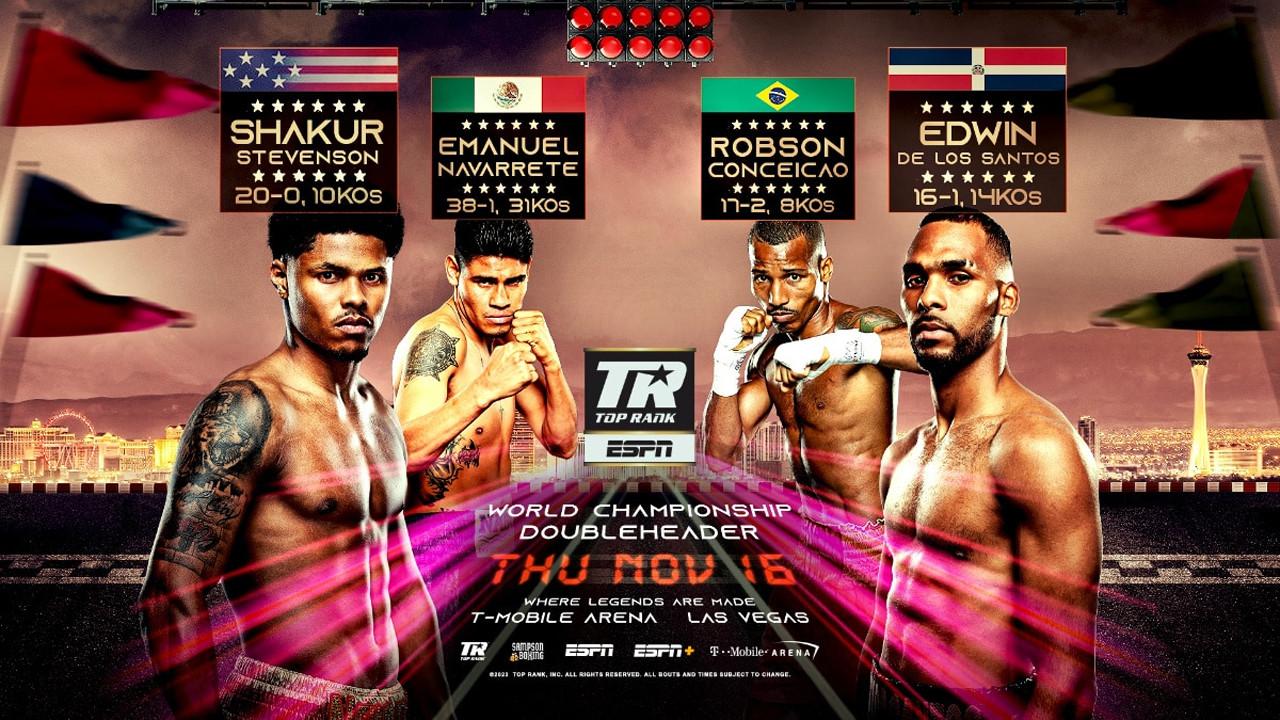 Shakur Stevenson vs. Edwin De Los Santos 2023 movie scene