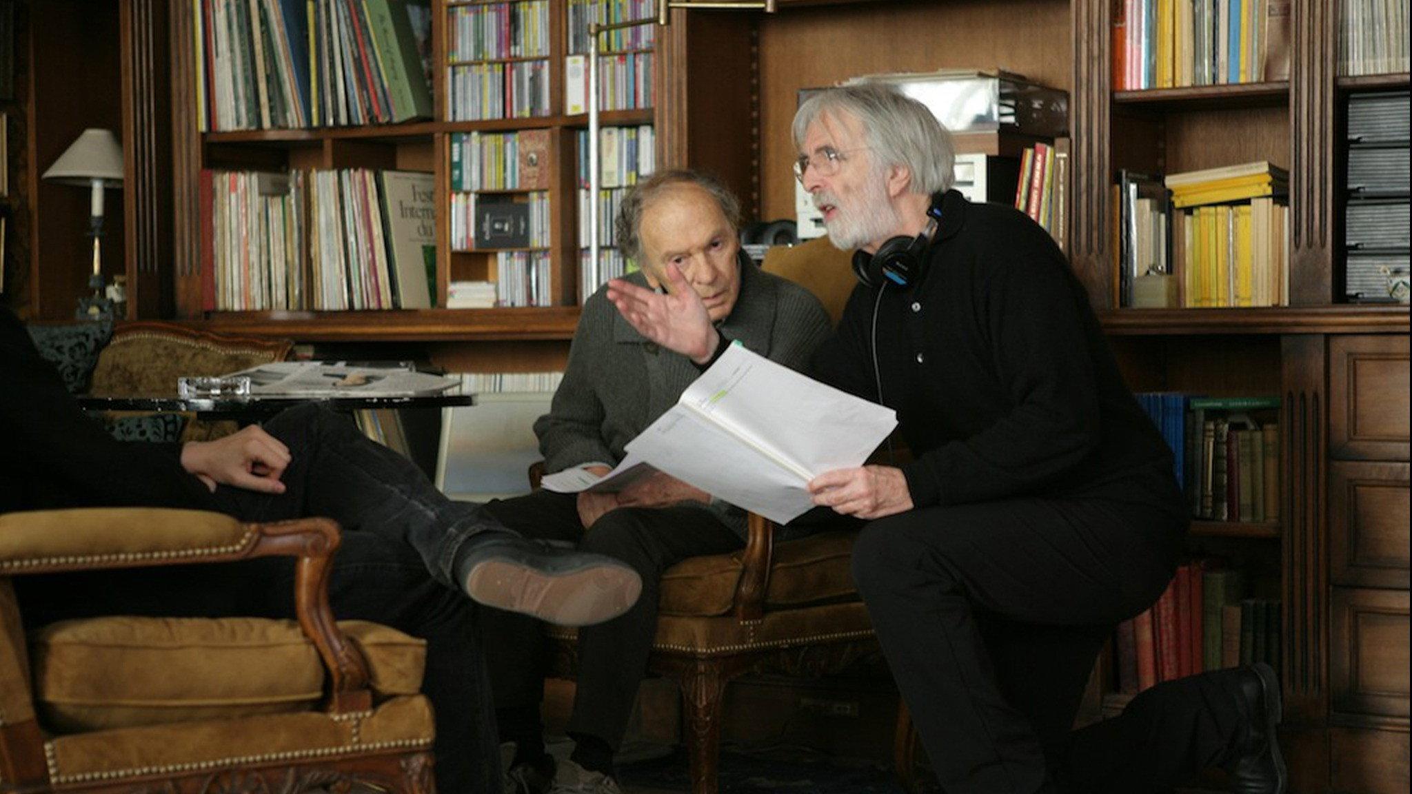 Making of Amour 2013 movie scene