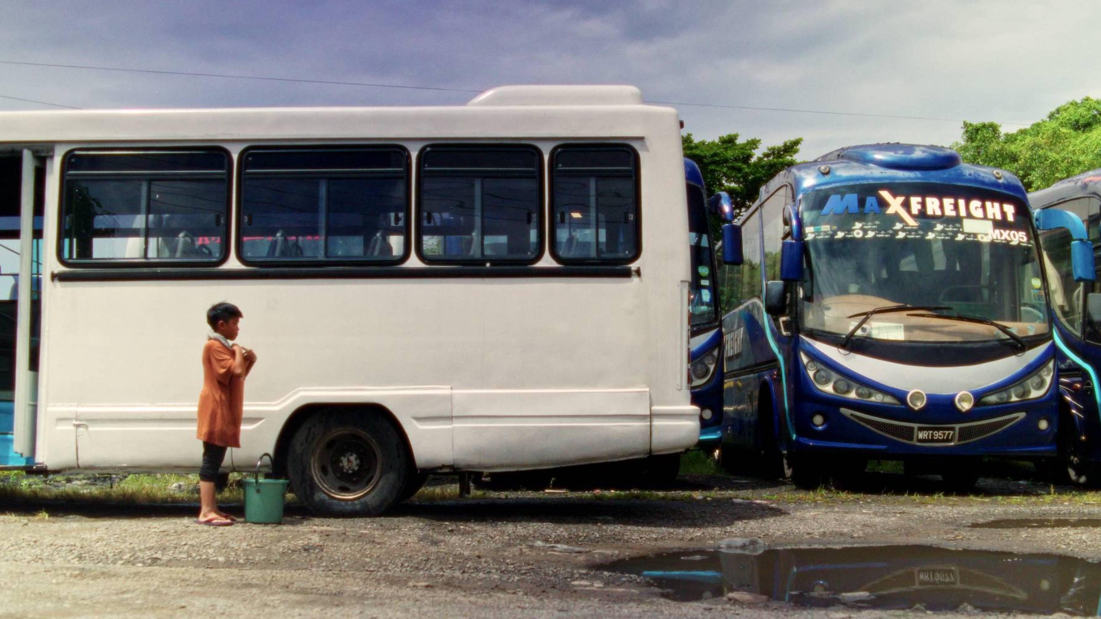 The Boy in The Bus 2025 movie scene