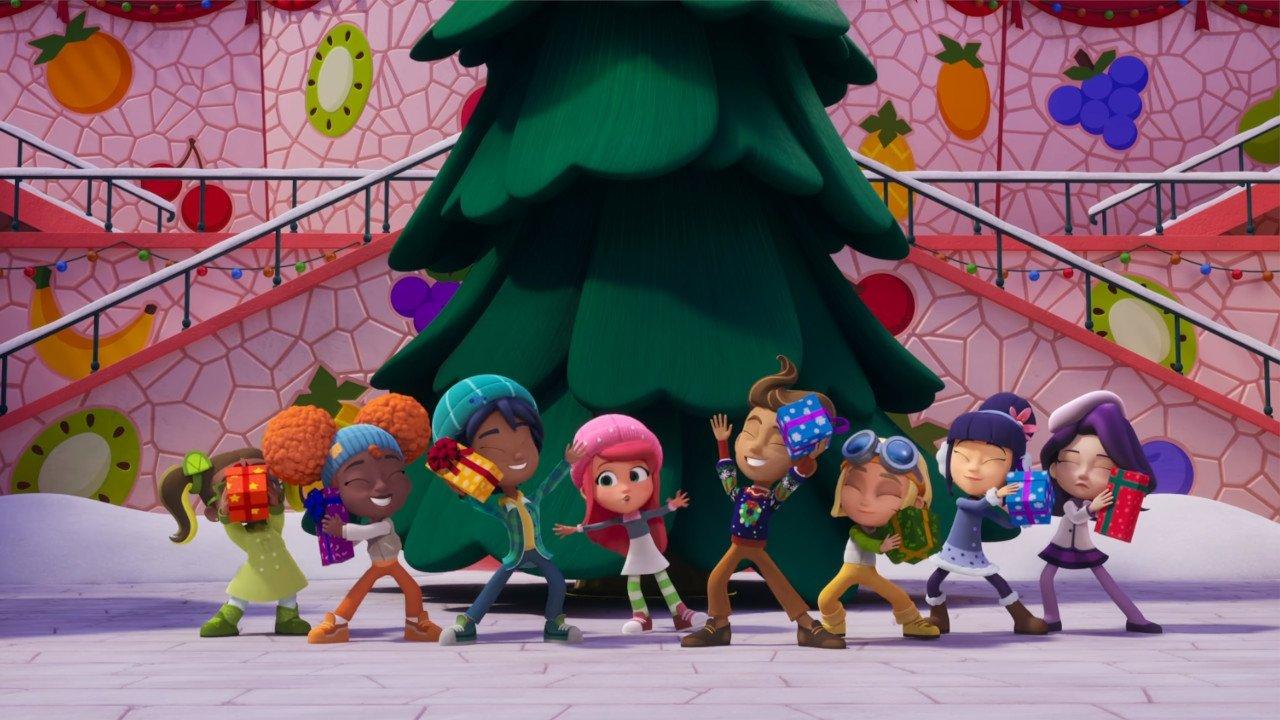 Strawberry Shortcake's Perfect Holiday 2023 movie scene