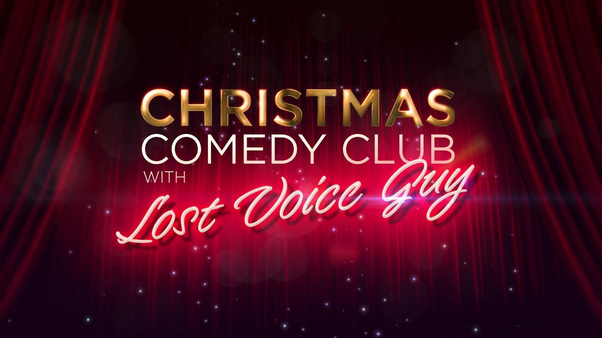 Christmas Comedy Club with Lost Voice Guy 2021 movie scene