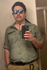 Conner Wayne Brown as Crying Man/Conner in Pareidolia: An Exploration of Human Nature Through Stories About Bigfoot, Presented in Three Acts 2024