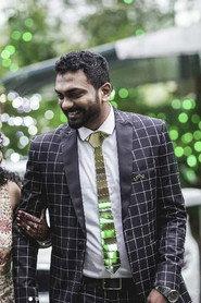 Rishi karthik as Artist in Karma Cafe 2022