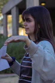 Abigail Basham as Evey Edwards in Out of the Earth 
