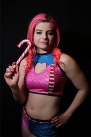 Amy Samardzija as Candy Floss in RIPTIDE: Brighton Championship Tournament - Night 1 2018