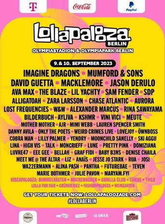 Imagine Dragons Lollapalooza Berlin (2023) poster