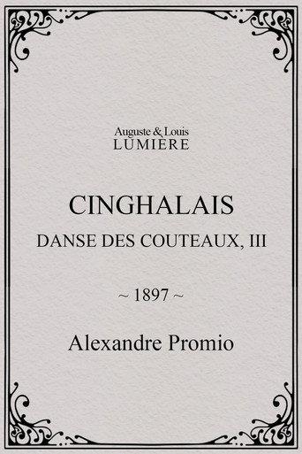 Cinghalais : danse des couteaux, III (1897) poster
