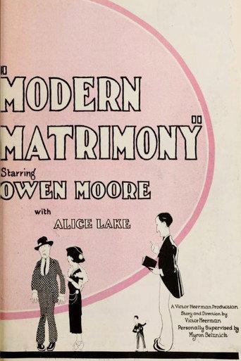 Modern Matrimony (1923) poster
