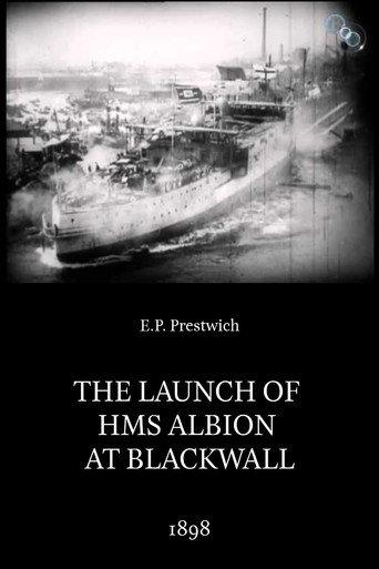 The Launch of HMS Albion at Blackwall (1898) poster