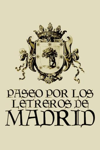 Paseo por los letreros de Madrid (1968) poster