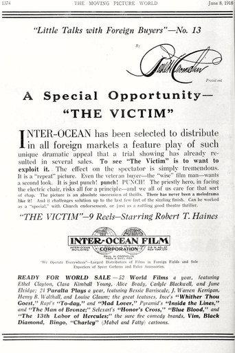 The Victim (1920) poster