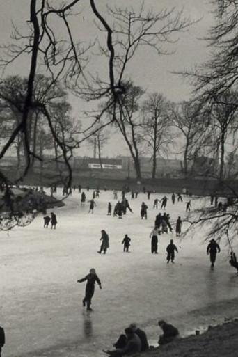 Voetballen en Schaatsen in Haarlem (1925) poster