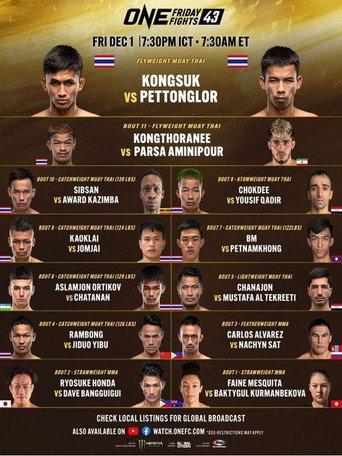 ONE Friday Fights 43: Kongsuk vs. Pettonglor (2023) poster