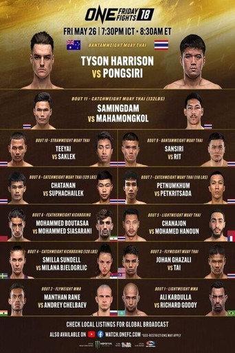 ONE Friday Fights 18: Harrison vs. Pongsiri (2023) poster