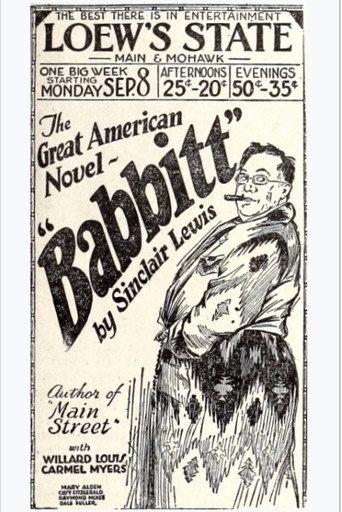Babbitt (1924) poster