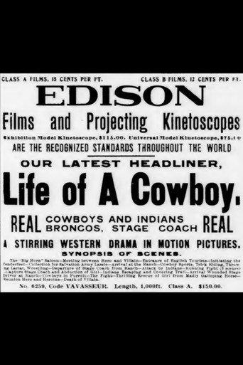 Life of a Cowboy (1906) poster