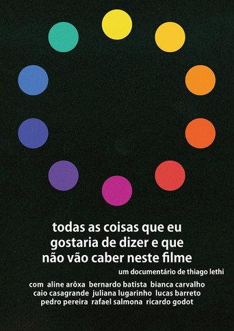 All the Things I Would Like to Say and That Will Not Fit in This Movie (2016) poster