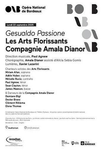 Amala Dianor and Les Arts Florissants: Gesualdo Passione @ Nuits de Fourvière 2026 (2026) poster