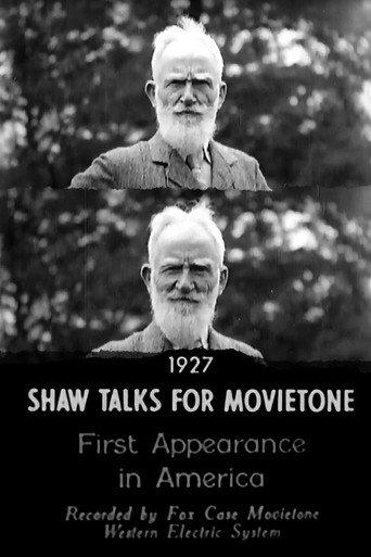 Shaw Talks for Movietone News (1928) poster