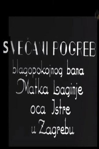 Festive Funeral of Late Viceroy Matko Laginja, Father of Istria, in Zagreb (1930) poster