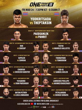 ONE Friday Fights 10: Yodkrisada vs. Thepthaksin (2023) poster