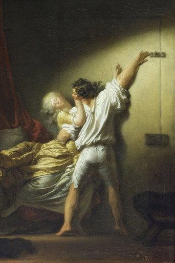 Jean Honoré Fragonard « L’amour dans les plis, Le Verrou » (1995) poster